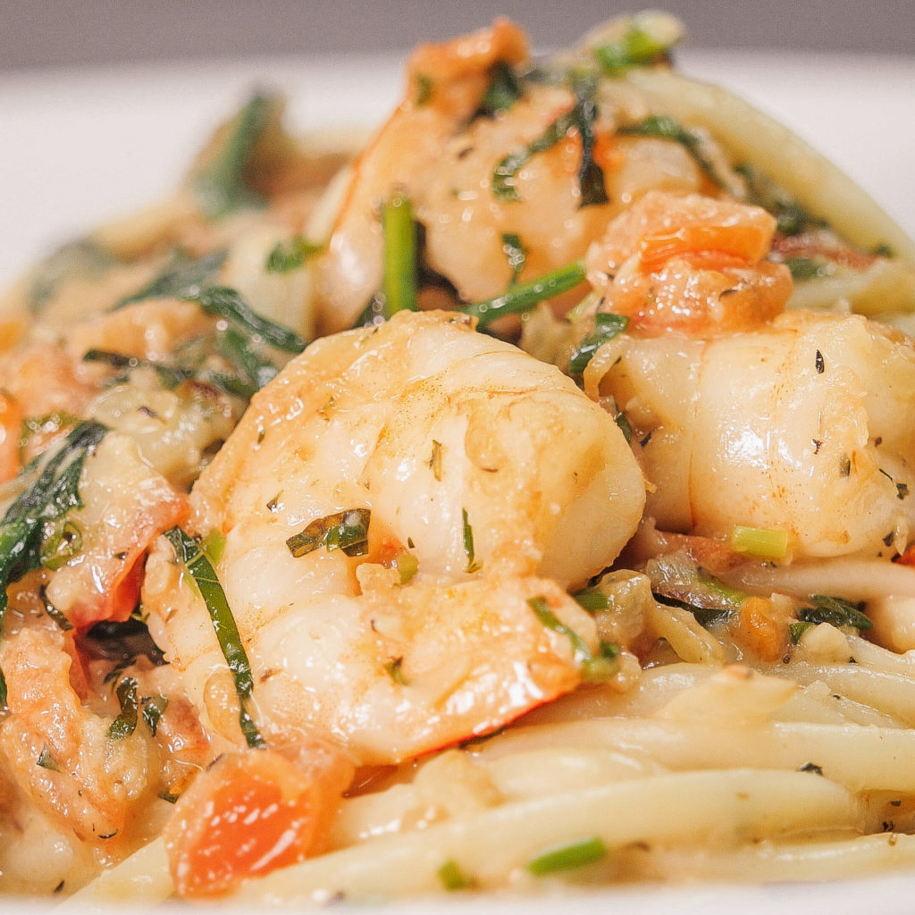 Linguine Shrimp in Coconut Rum Sauce