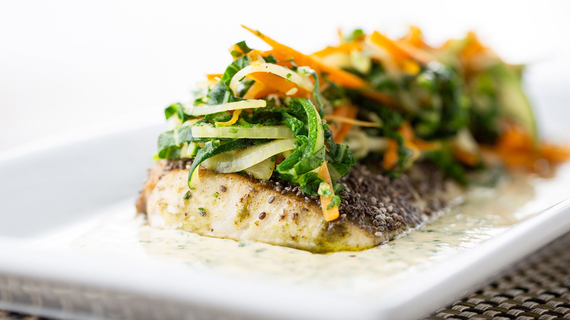 CHIA SEED CRUSTED MAHI-MAHI